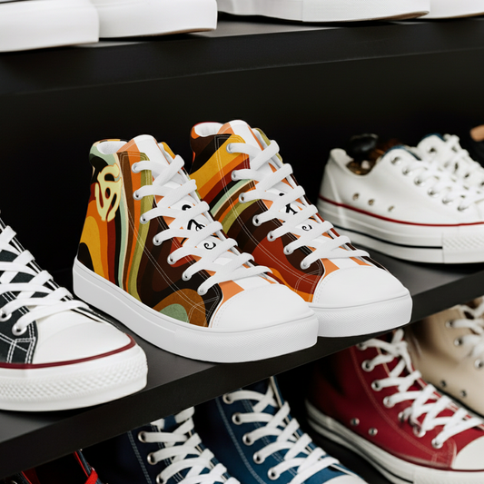 BEAT FEET Men’s high top canvas shoes