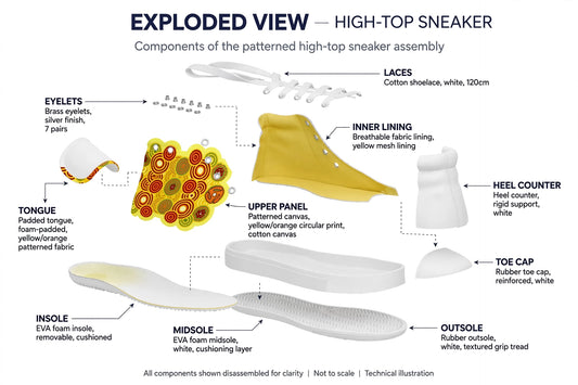 ROUND N CIRCLE Women’s high top canvas shoes