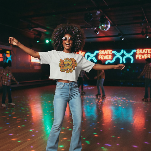 TOOT/BEEP Women’s 100% garment dye cropped tee